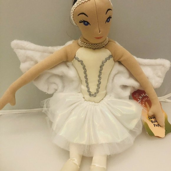 Retired Folkmanis Swan Lake 15” Odette Ballerina Puppet With Tags - Picture 3 of 12